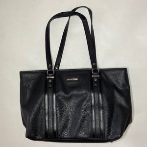 Black vegan purse